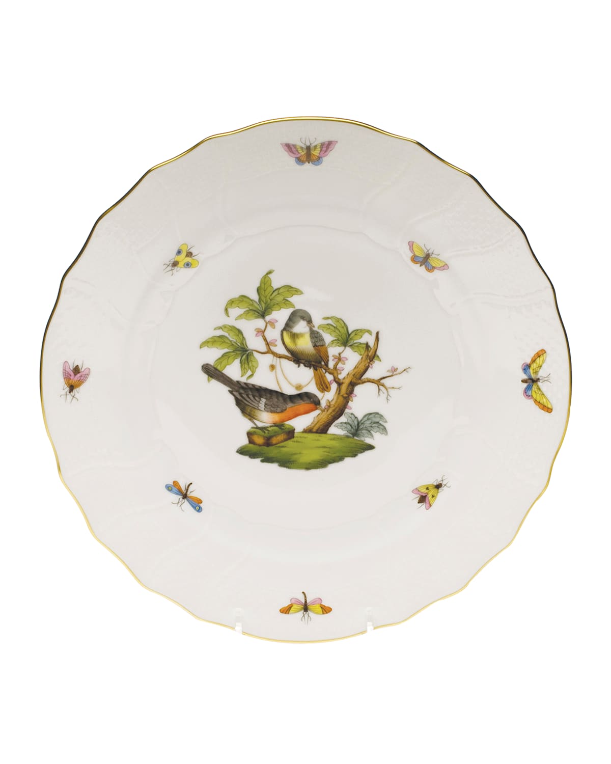 Herend Rothschild Bird Dinner Plate #2 In No-color