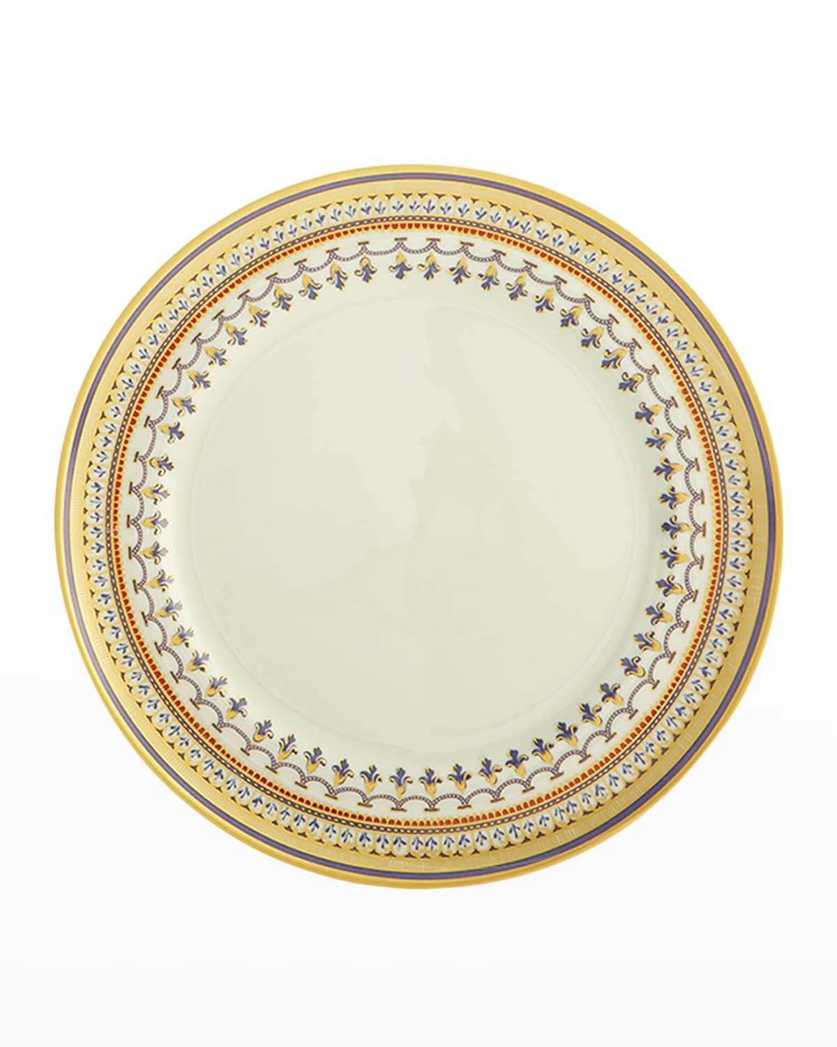 Shop Mottahedeh Chinoise Blue Salad Plate In Gold/blue