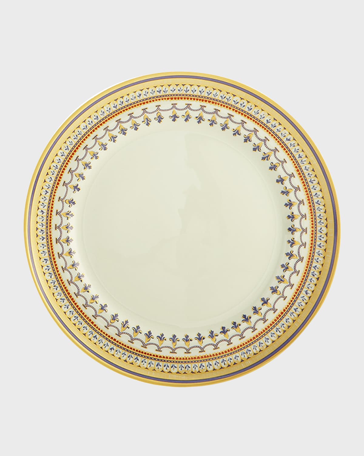 Mottahedeh Chinoise Blue Dinner Plate In Gold/blue