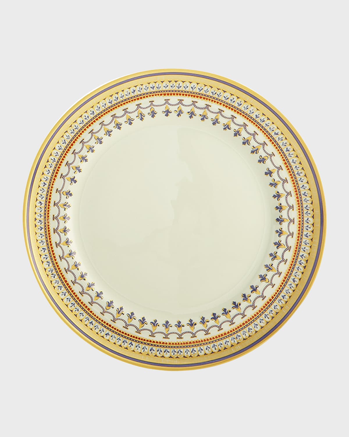 Shop Mottahedeh Chinoise Blue Salad Plate In Gold/blue