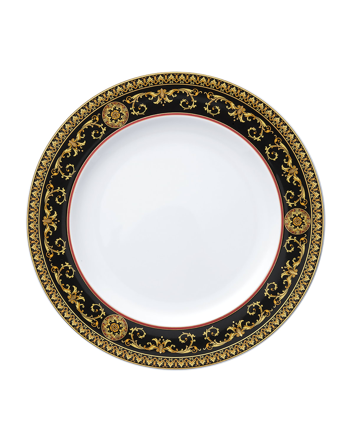 Versace Medusa Red Dinner Plate In Pattern