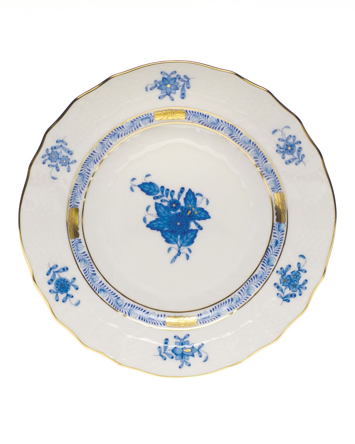 HEREND BLUE CHINESE BOUQUET BREAD & BUTTER PLATE