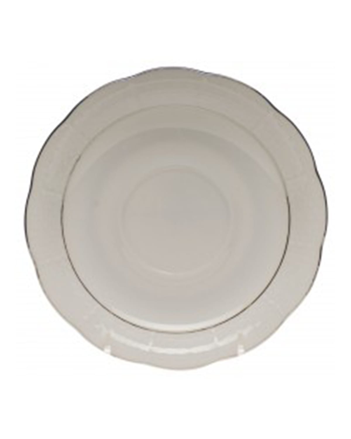 Herend Platinum Edge Saucer