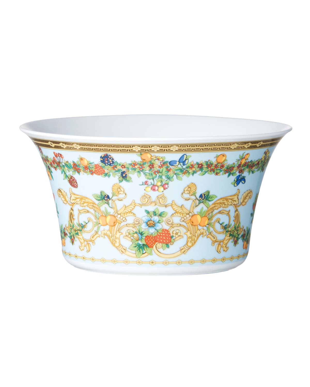 Shop Versace Butterfly Garden Open Vegetable Bowl In Gold