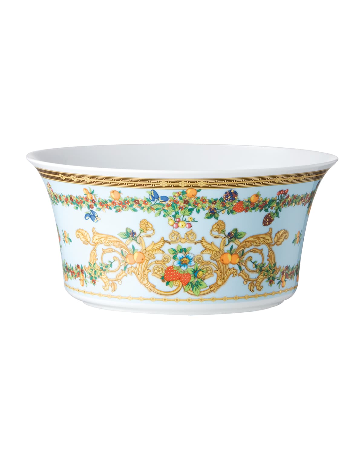 Shop Versace Butterfly Garden Vegetable Bowl In Multicolor