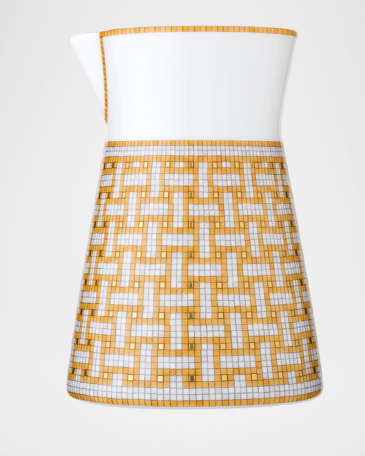 Pre-owned Herms Mosaique Gold Creamer