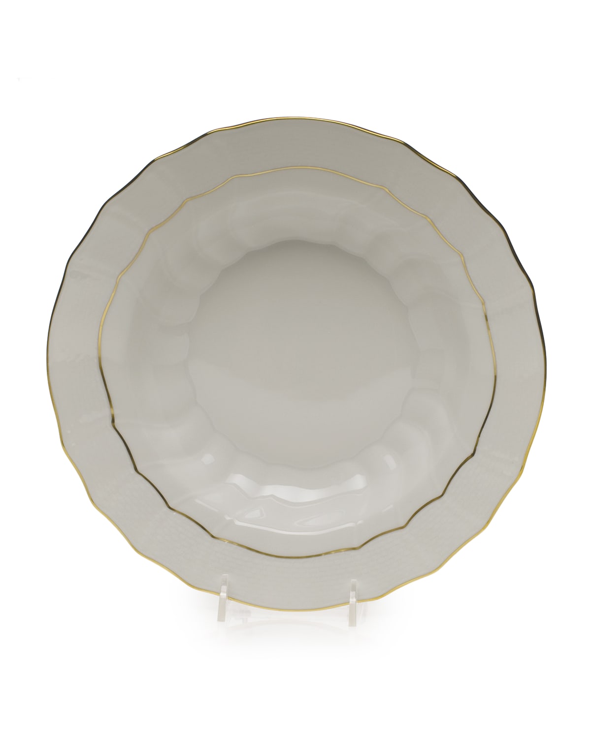 Shop Herend Golden Edge Soup Bowl, Large In Assorted