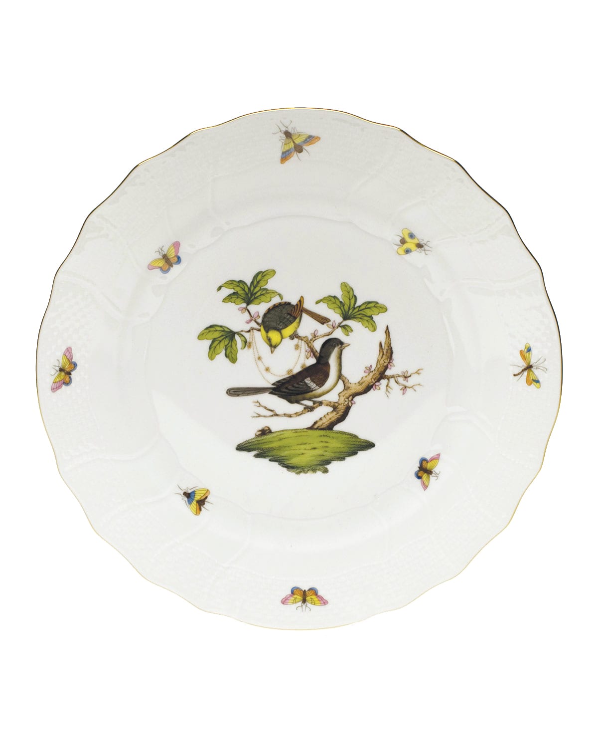 Herend Rothschild Bird Dinner Plate In Motif 01