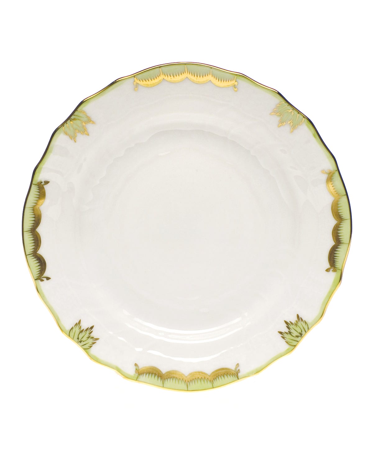 Herend Princess Victoria Bread & Butter Plate In Green