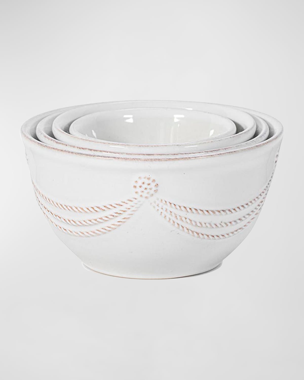 Shop Juliska Berry & Thread Nesting Prep Bowl Set/4 - Whitewash