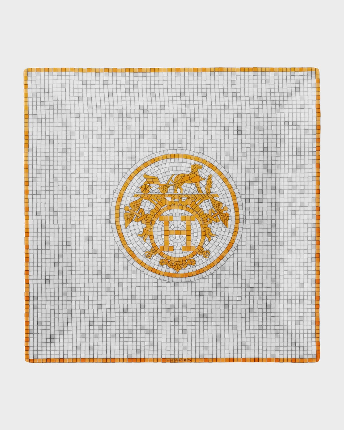 Pre-owned Hermes Mosaique Square Plate #3