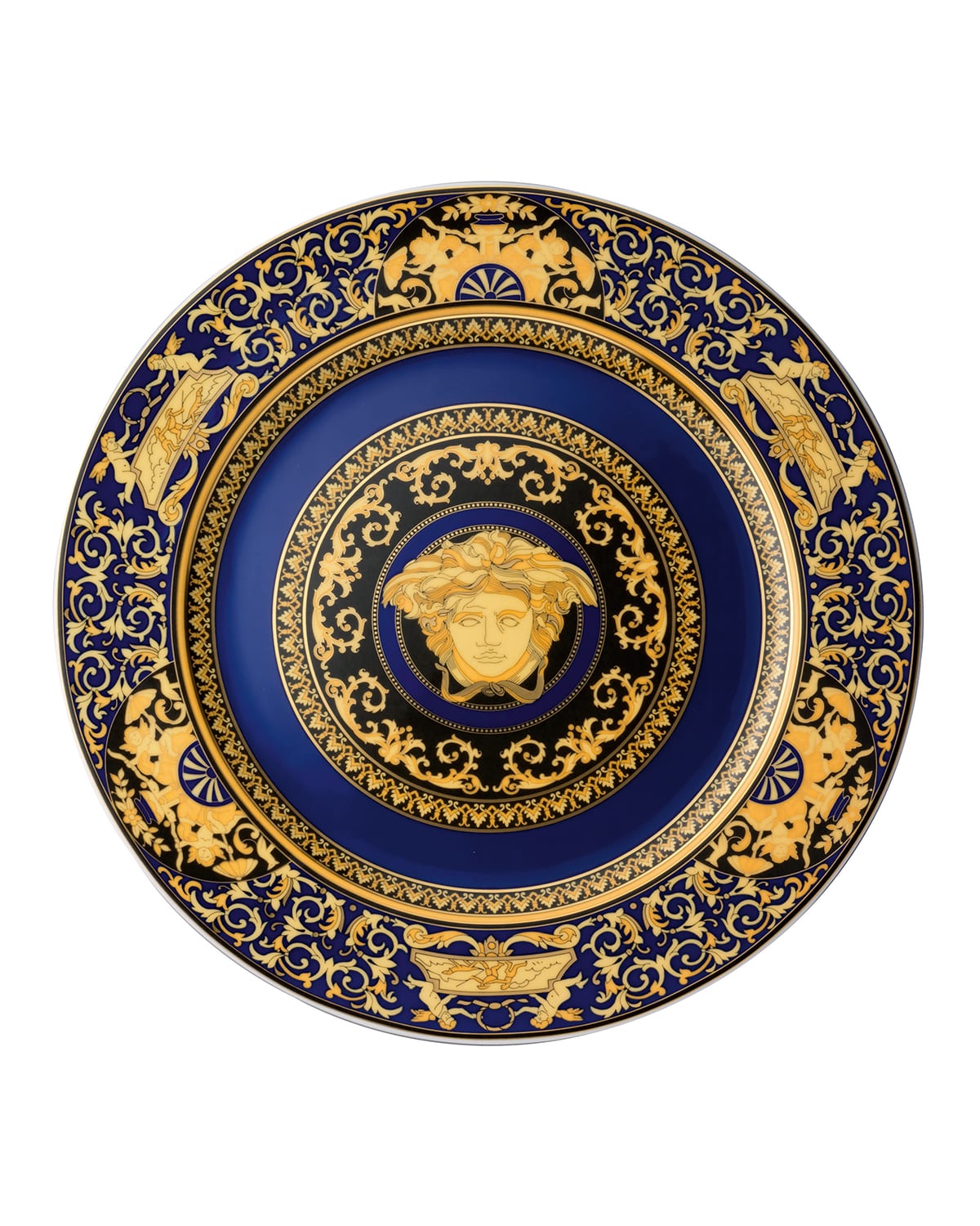 Shop Versace Medusa Charger Plate In Blue