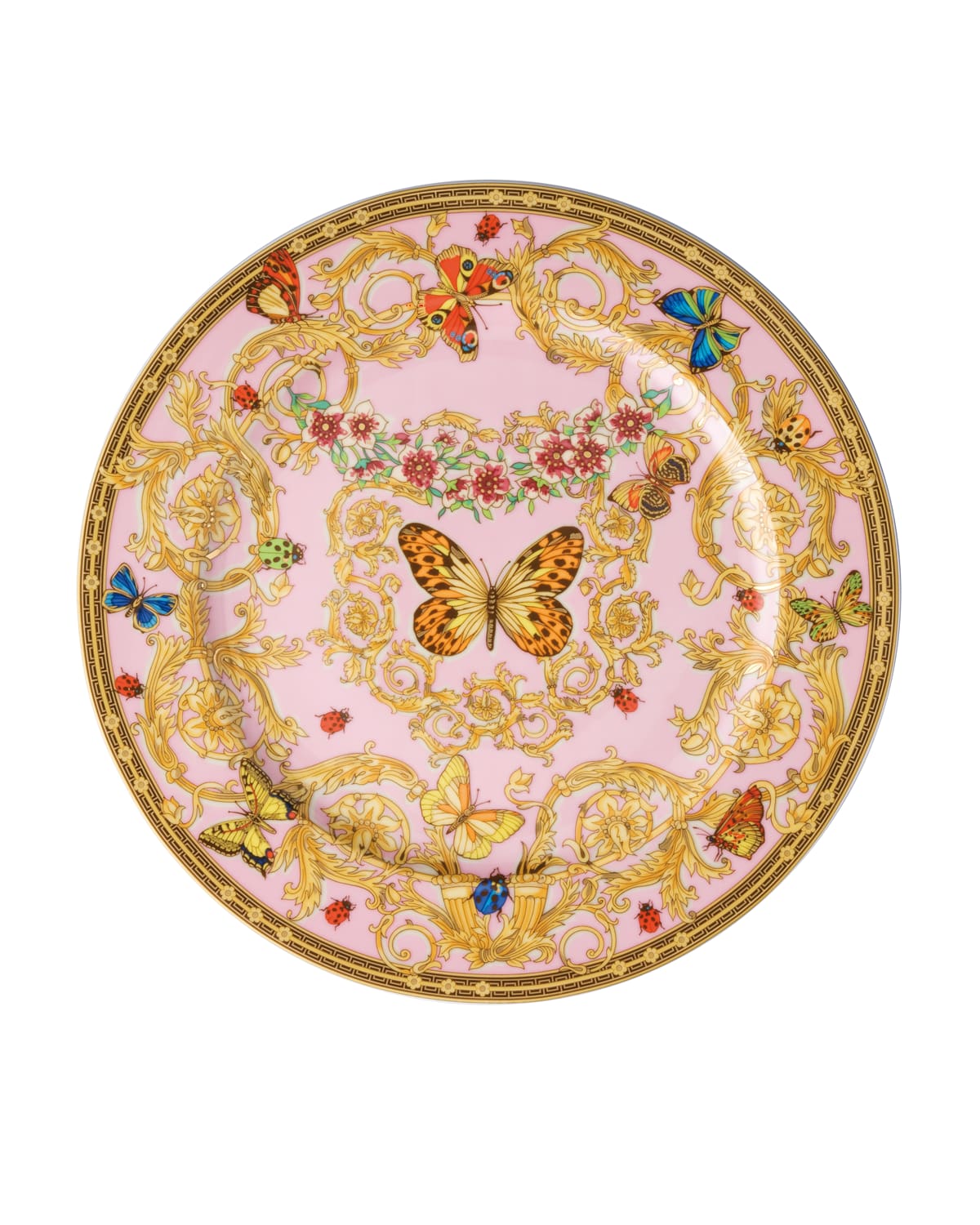 Versace Butterfly Garden Service Plate In Multi