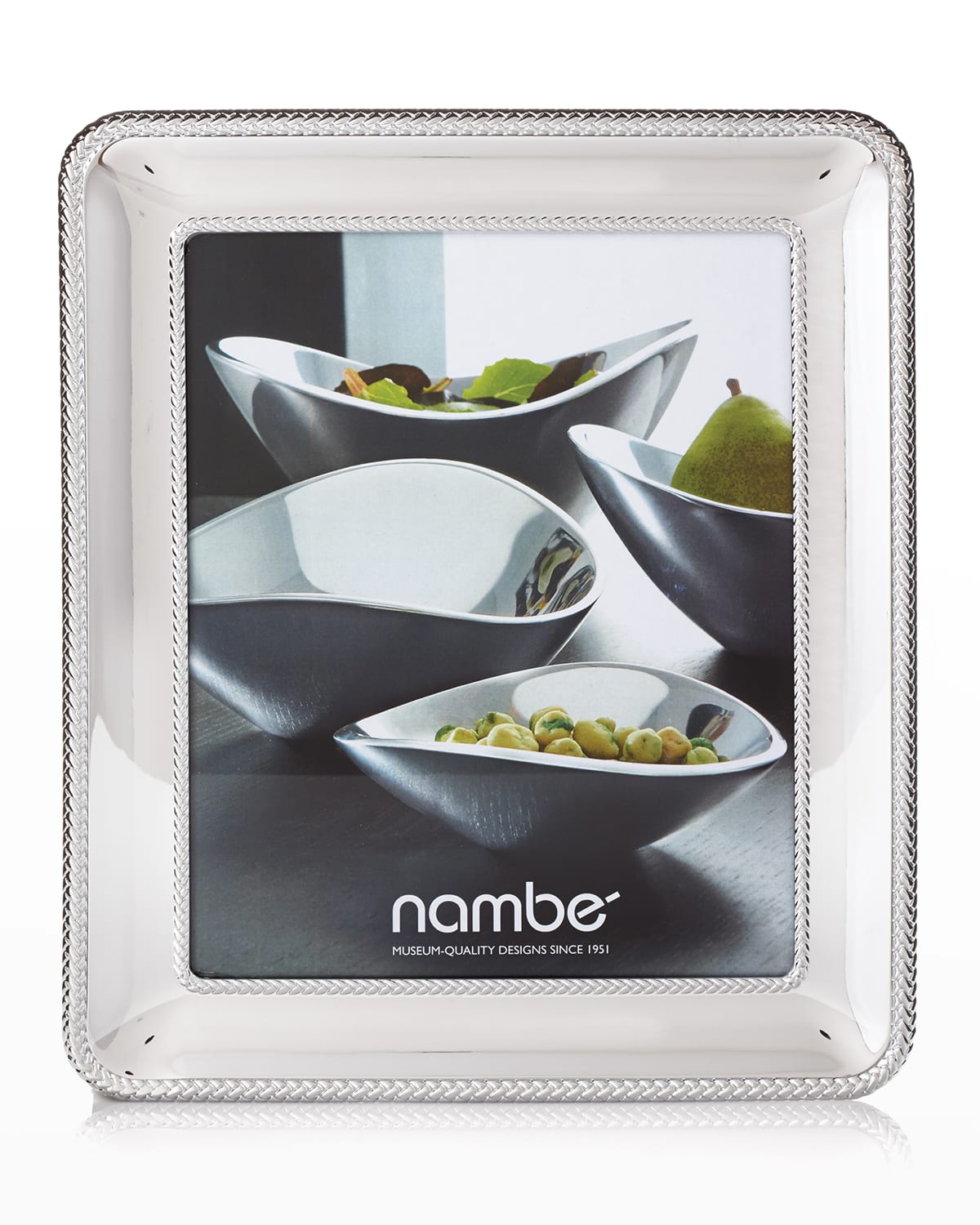 Shop Nambe Braided 8" X 10" Picture Frame In Silver