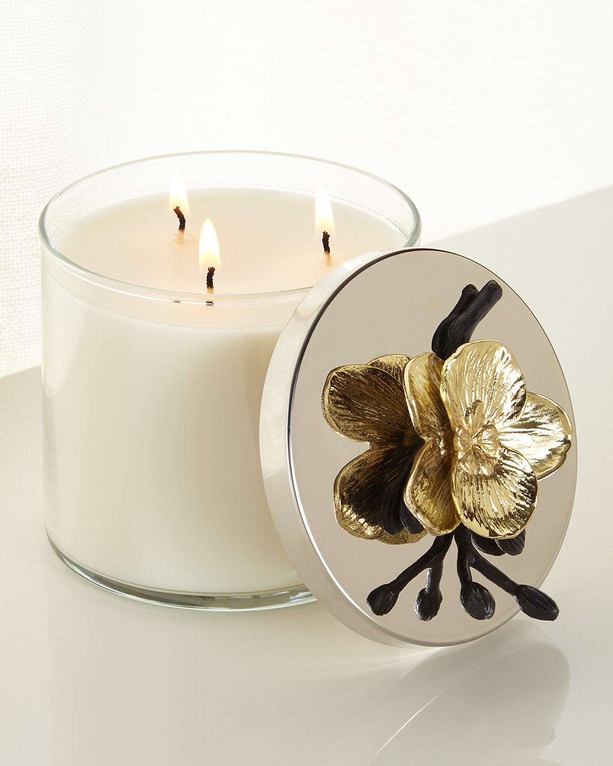 Michael Aram 13. 5 Oz. Gold Orchid Candle