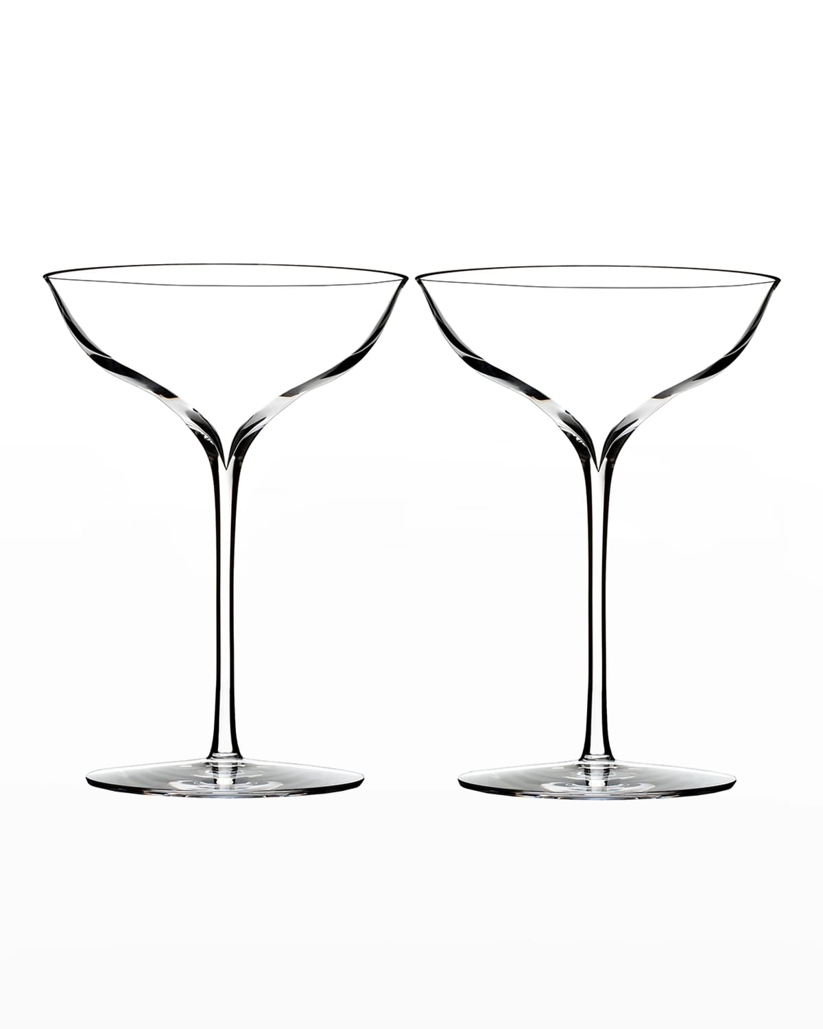 Waterford Crystal Elegance Champagne Coupe, Set Of 2 In Transparent