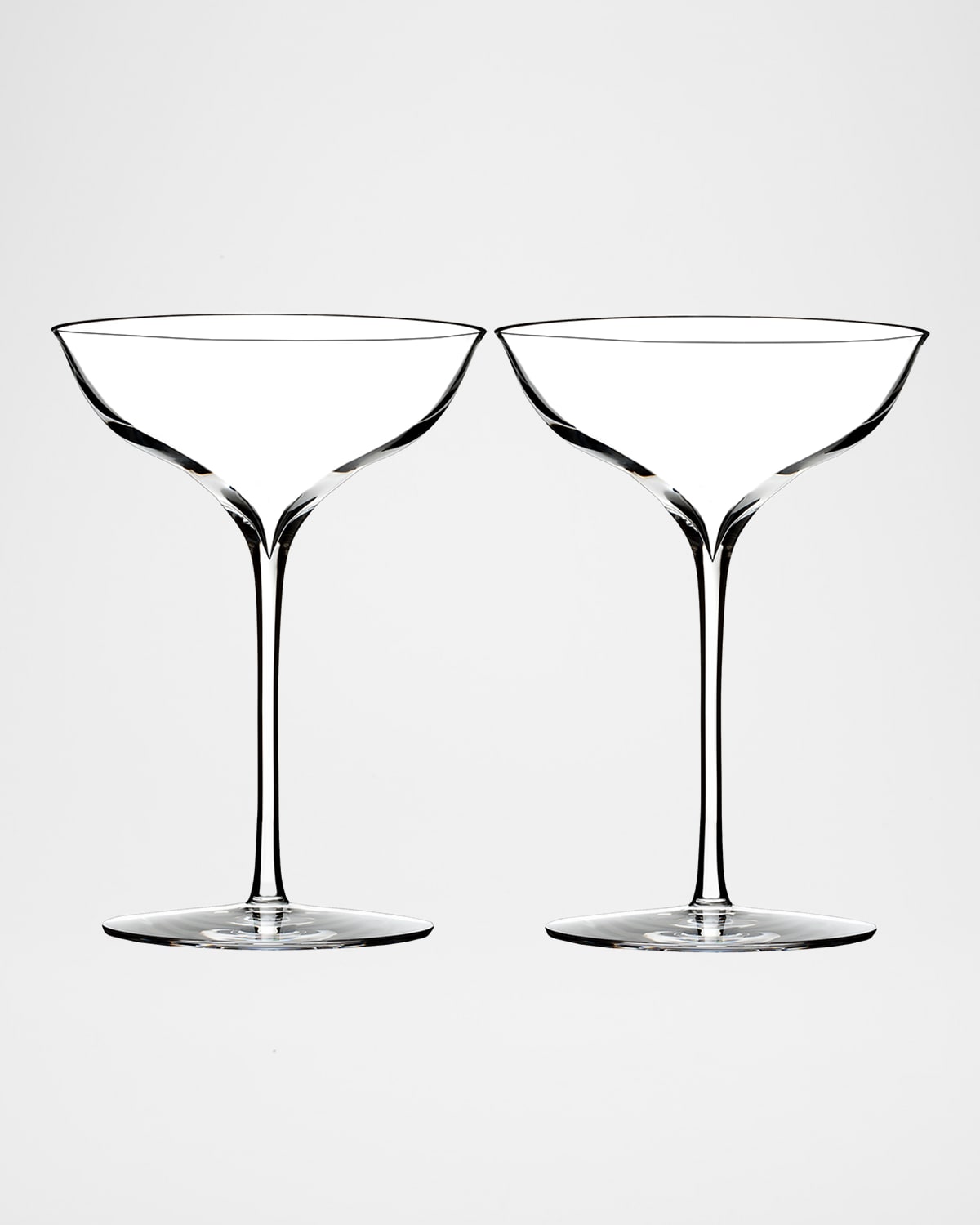 Waterford Crystal Elegance Champagne Coupe, Set Of 2 In Transparent