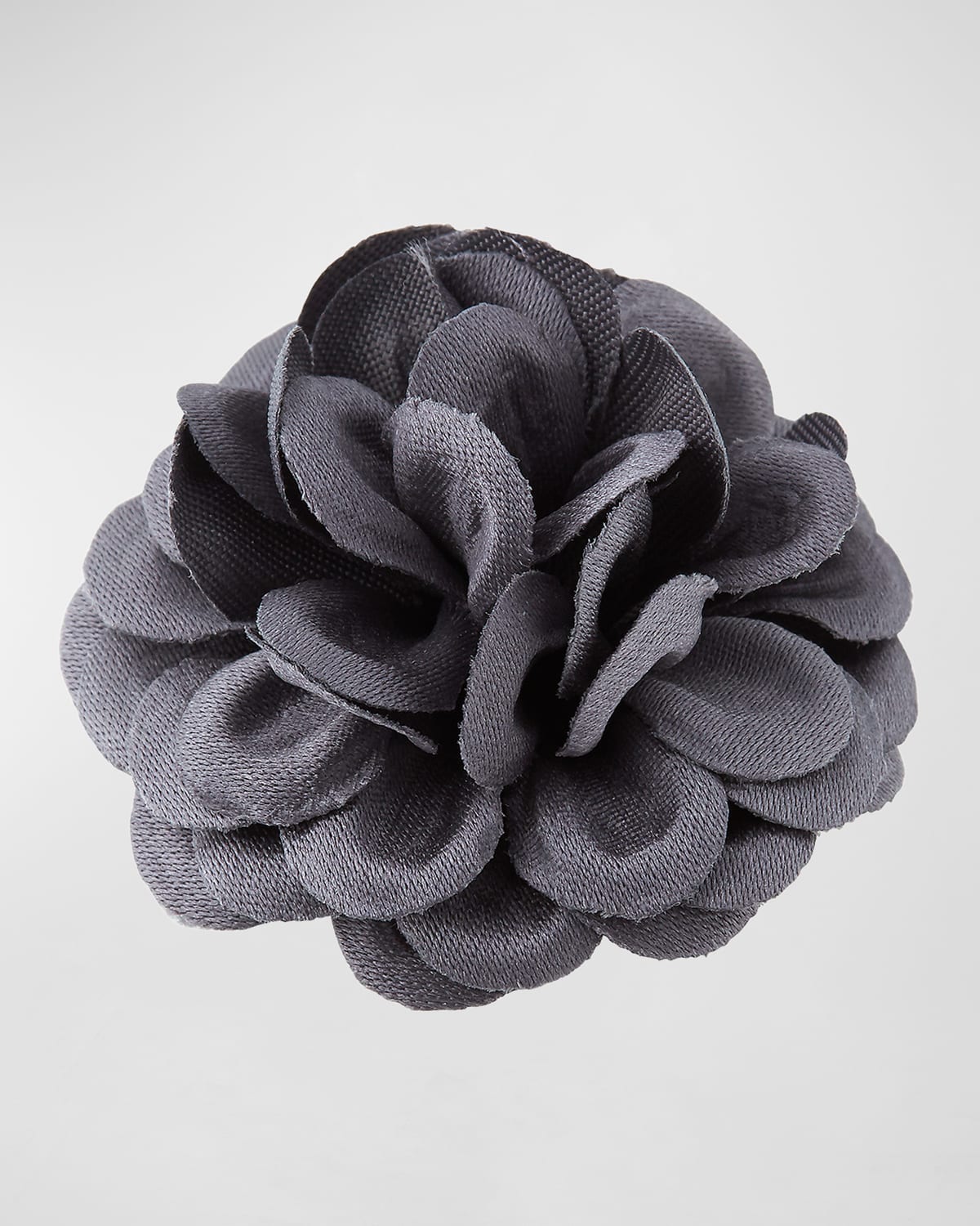 Satin Dahlia Flower Lapel Pin