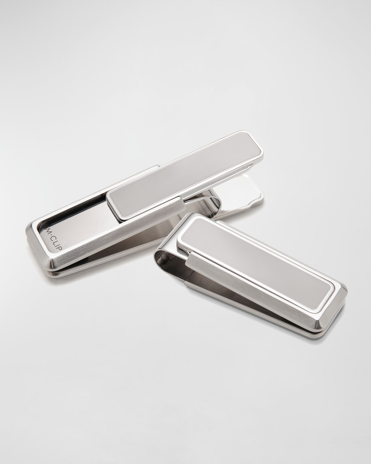 M Clip Stainless Brushed Polished Money Clip