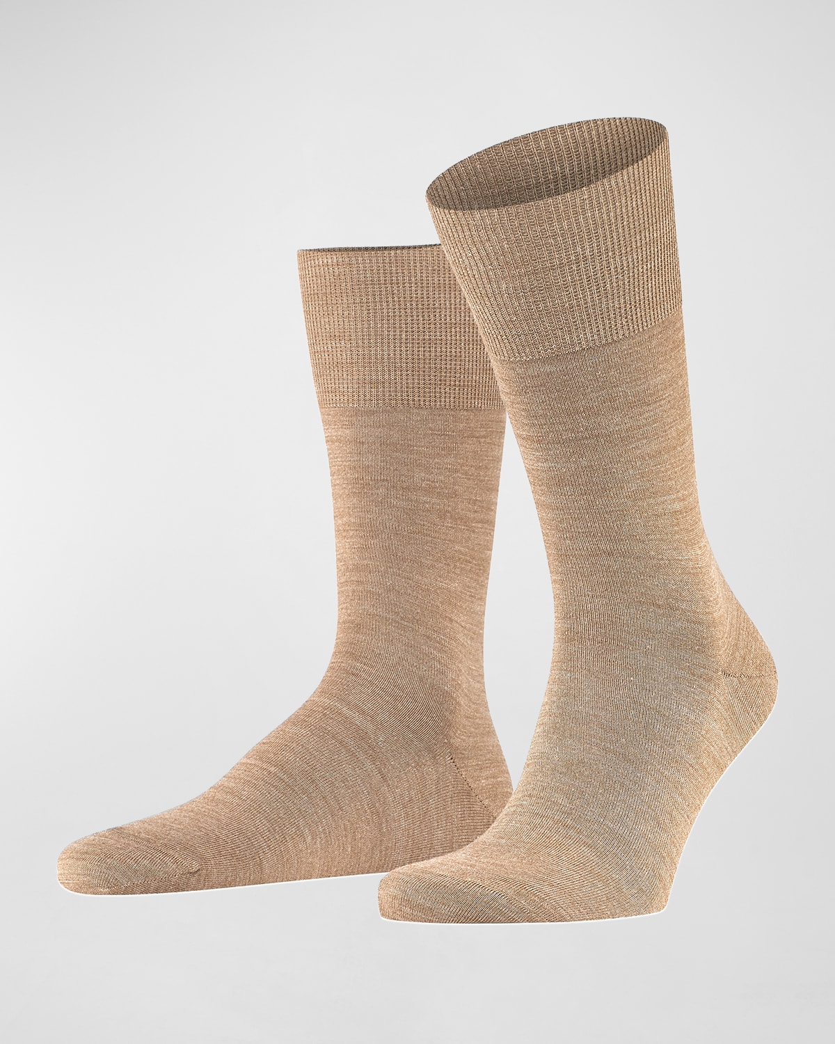 Falke Airport Wool-blend Socks In Nutmeg