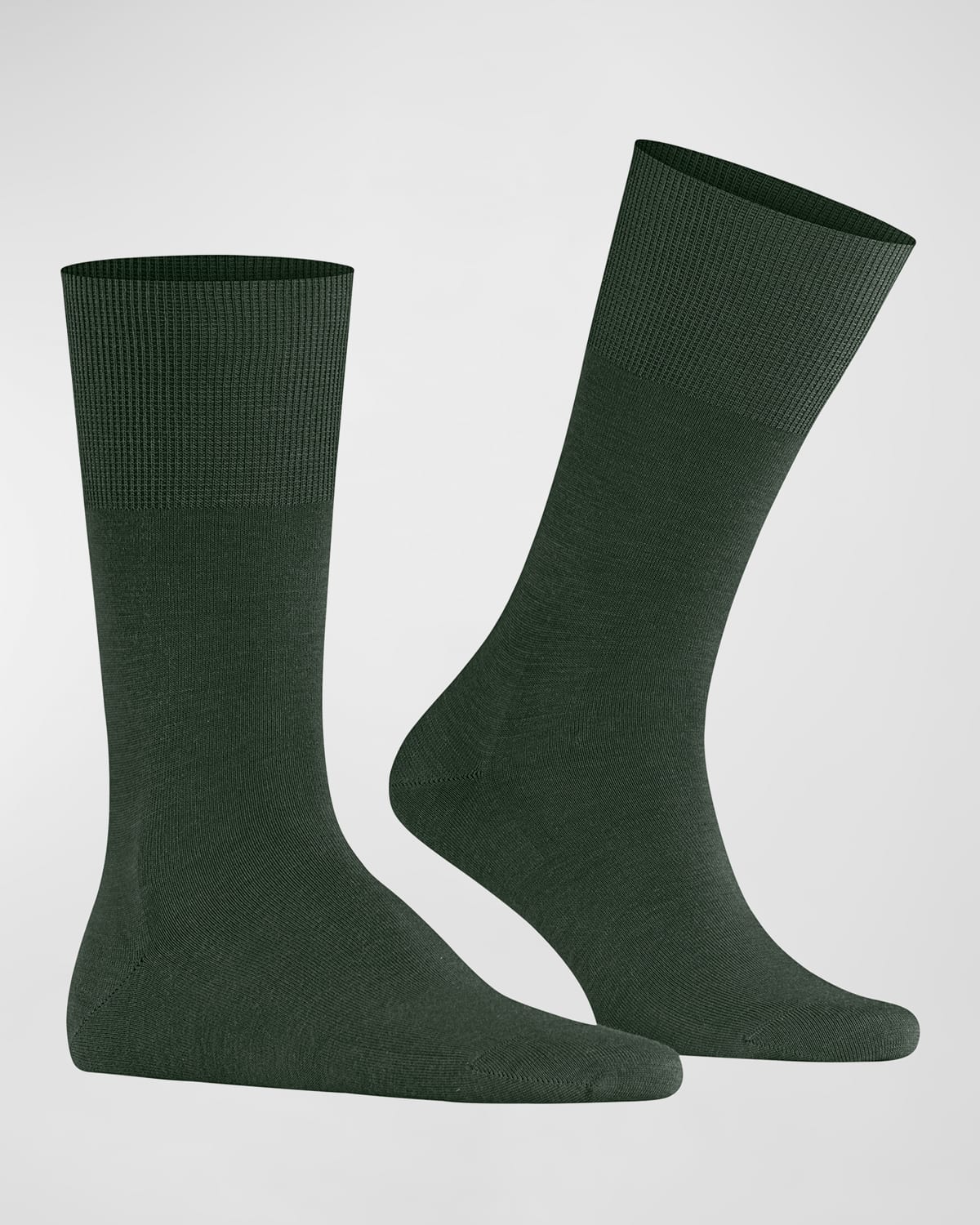 Falke Airport Wool Blend Melange Socks In Anthracite