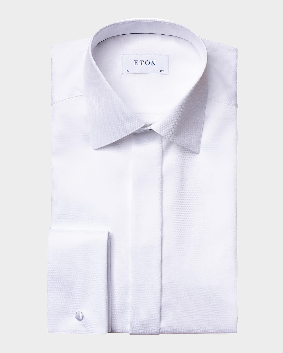 Shop Eton Men's Contemporary Fit Diamond-weave Dress Shirt In White