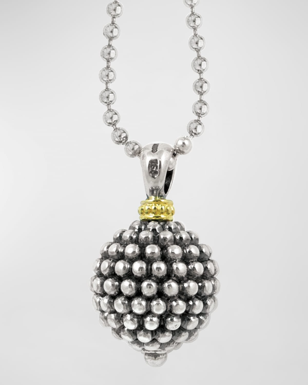 Caviar Forever Ball Pendant Necklace, 34"L