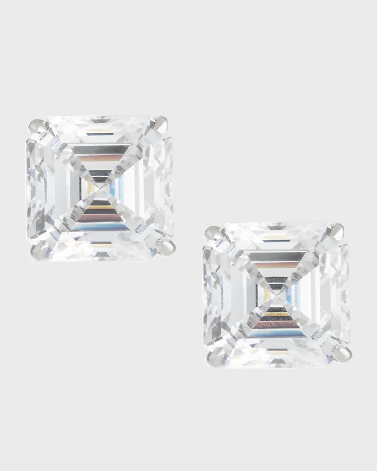 Fantasia By Deserio Asscher-cut Cubic Zirconia Stud Earrings