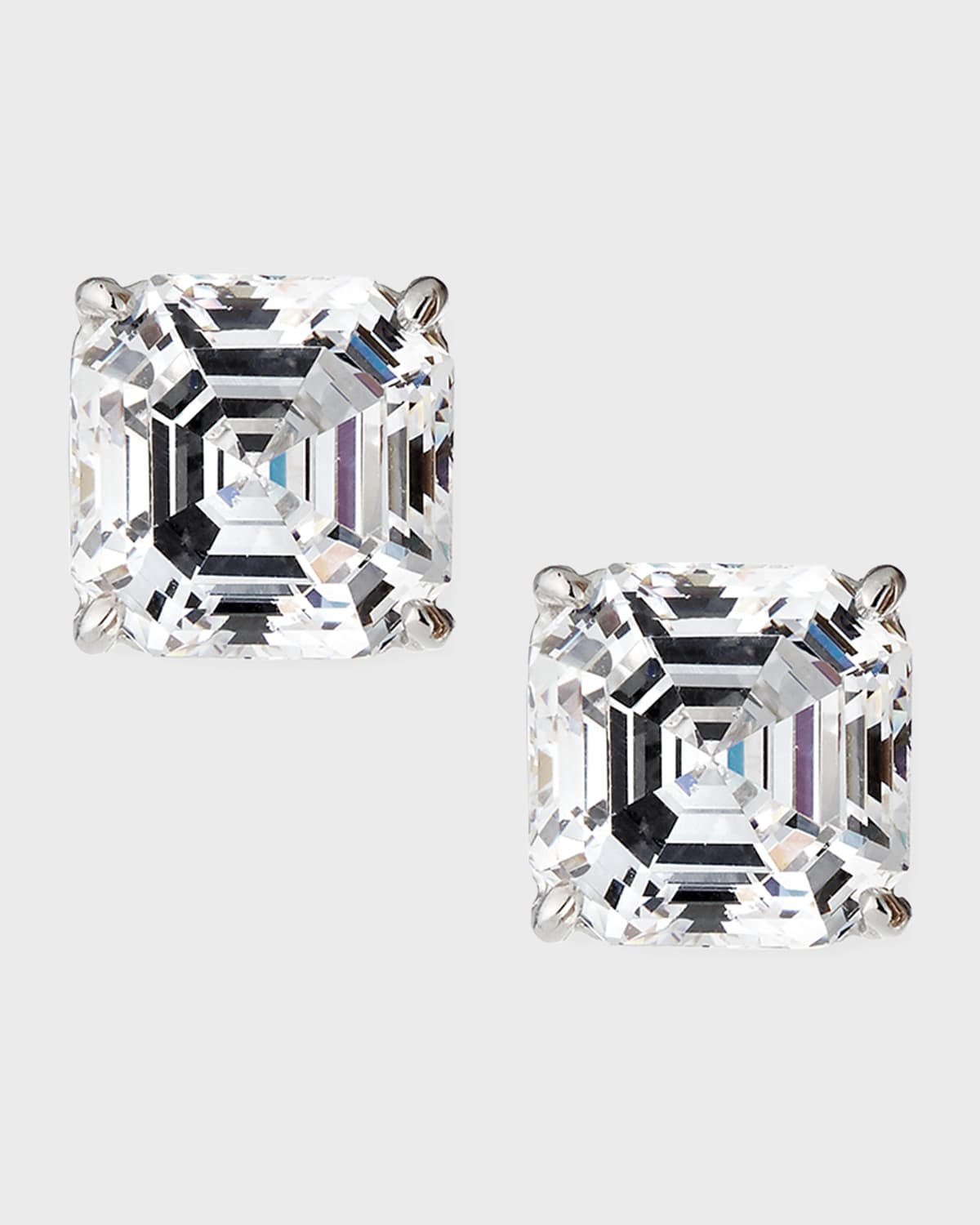 Fantasia By Deserio Square-cut Cubic Zirconia Stud Earrings