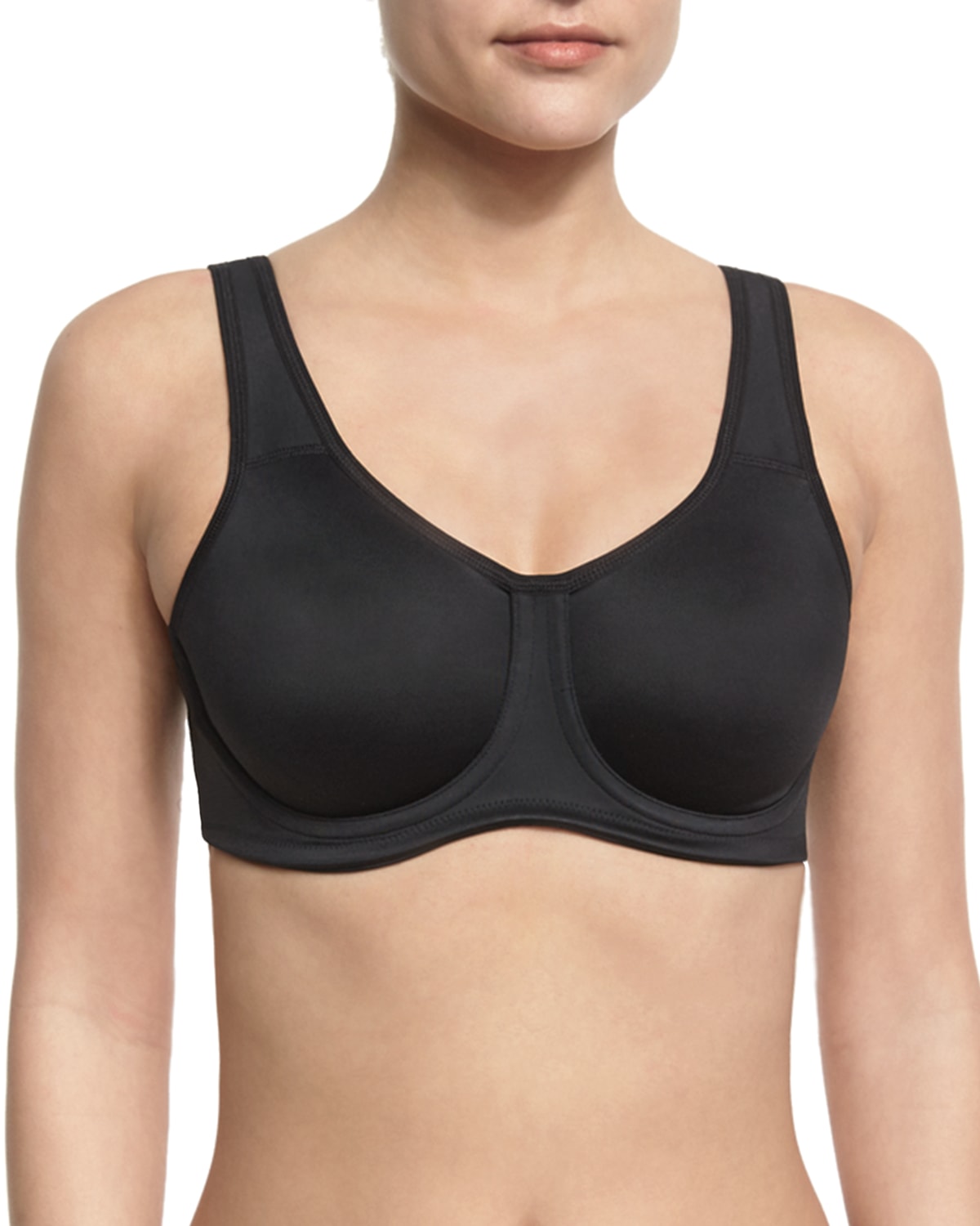 Wacoal Bra - Simone Sport Underwire Bra 855170 - Black -FREE