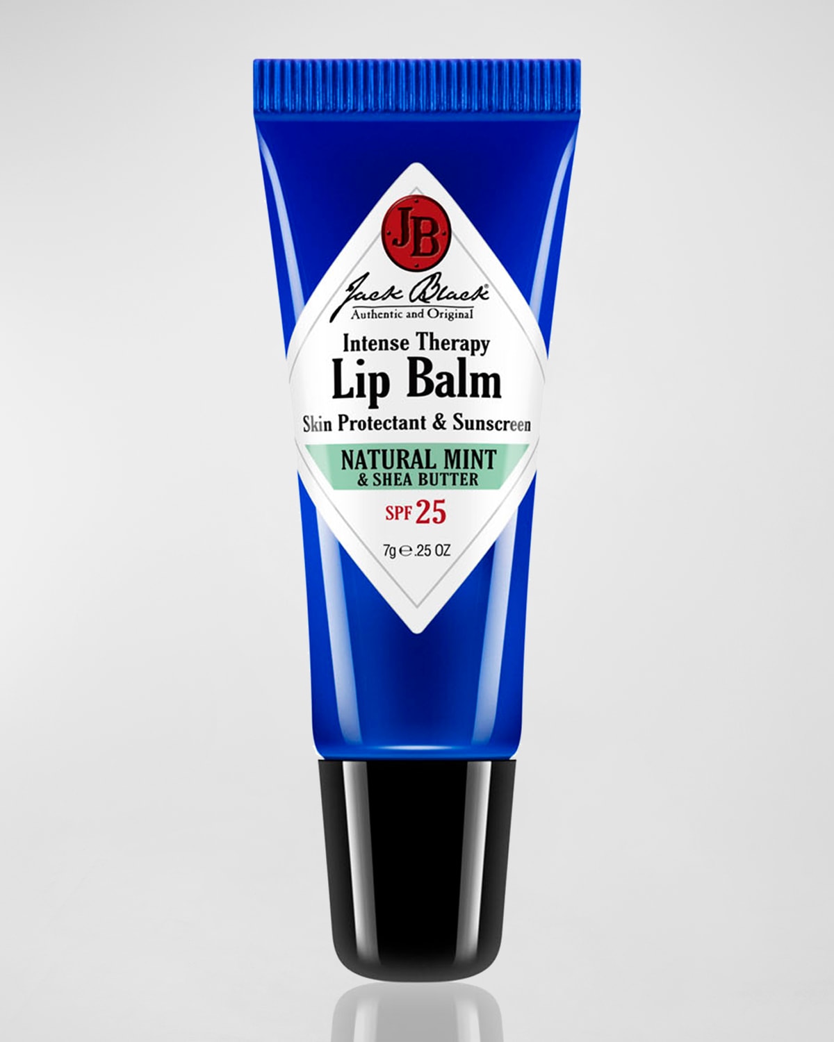 Shop Jack Black Intense Therapy Lip Balm Spf 25 In Natural Mint And Shea Butter