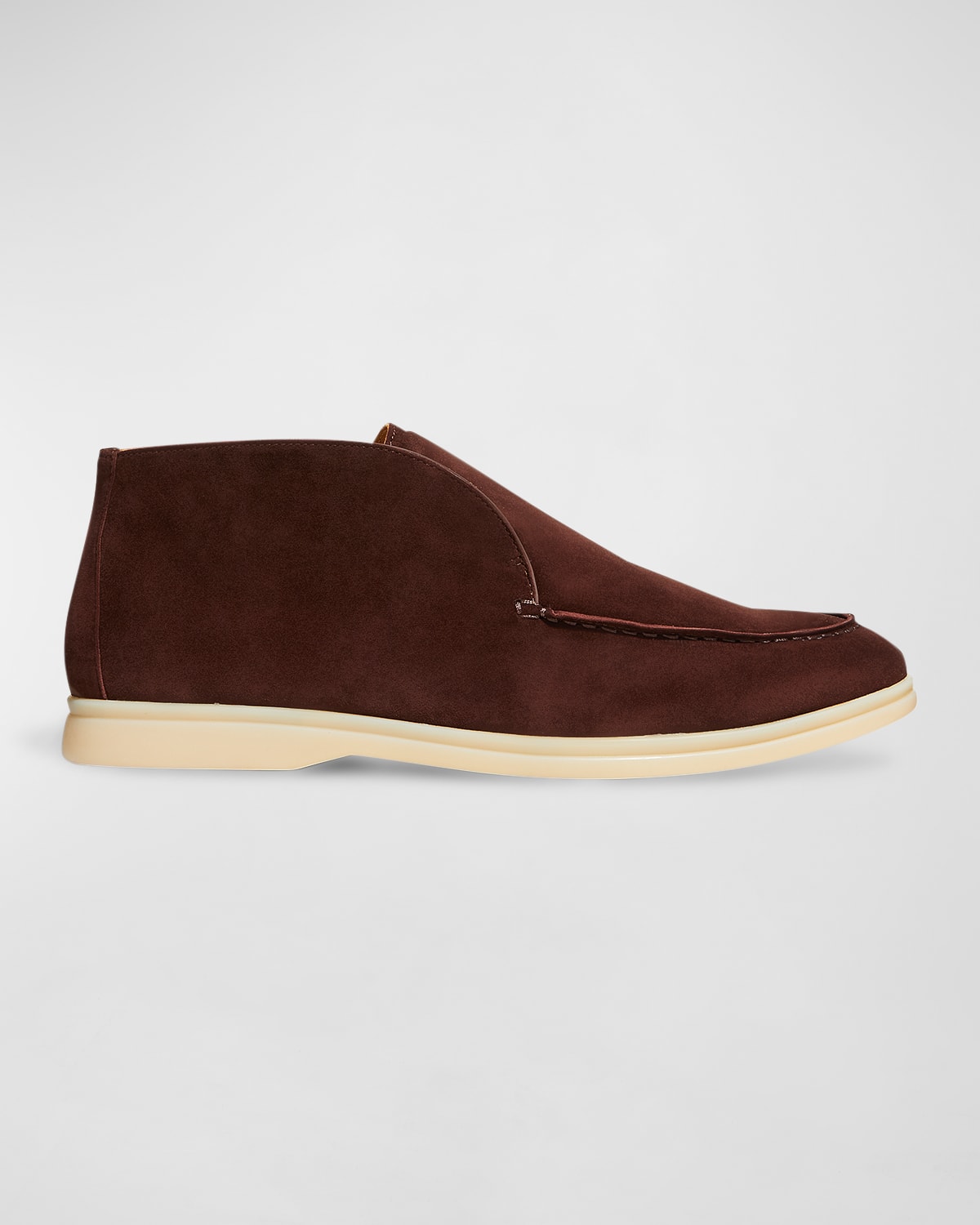 LORO PIANA MEN'S OPEN WALK SUEDE CHUKKA BOOTS