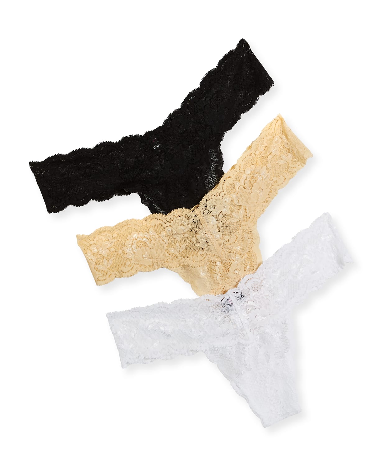 Cosabella Never Say Never Cutie Low-rise Thongs, Set Of 3 In Multi Pattern