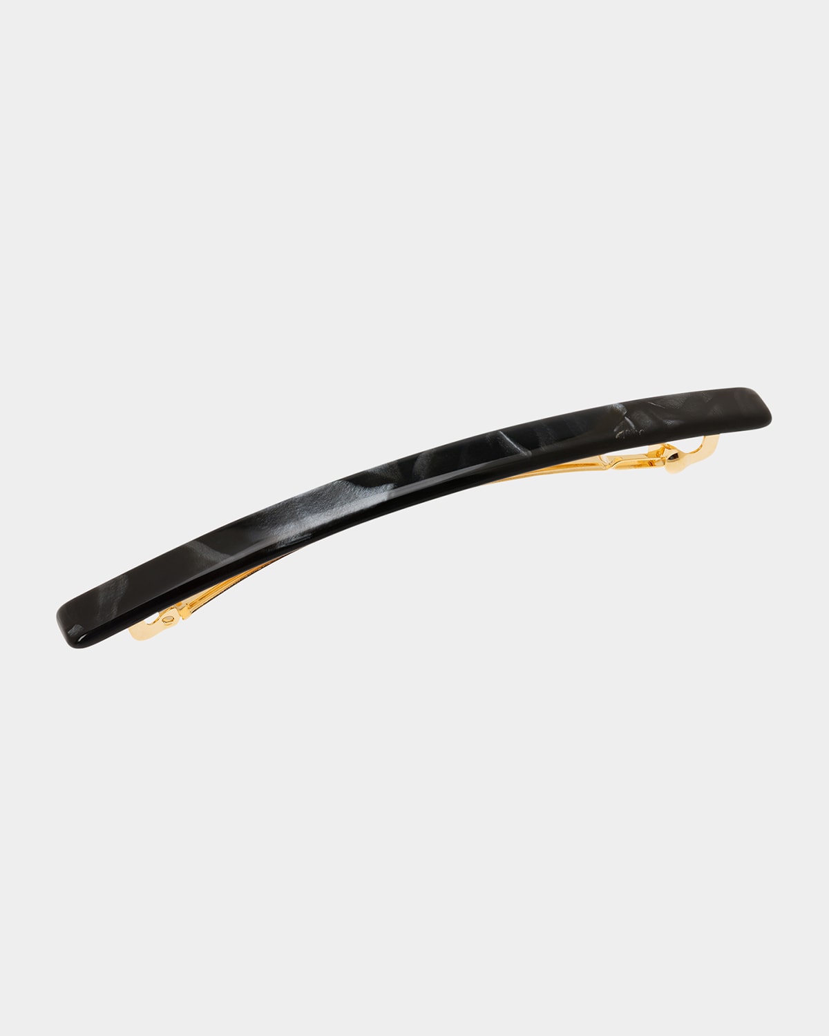 France Luxe Long & Skinny Barrette In Nacro Black