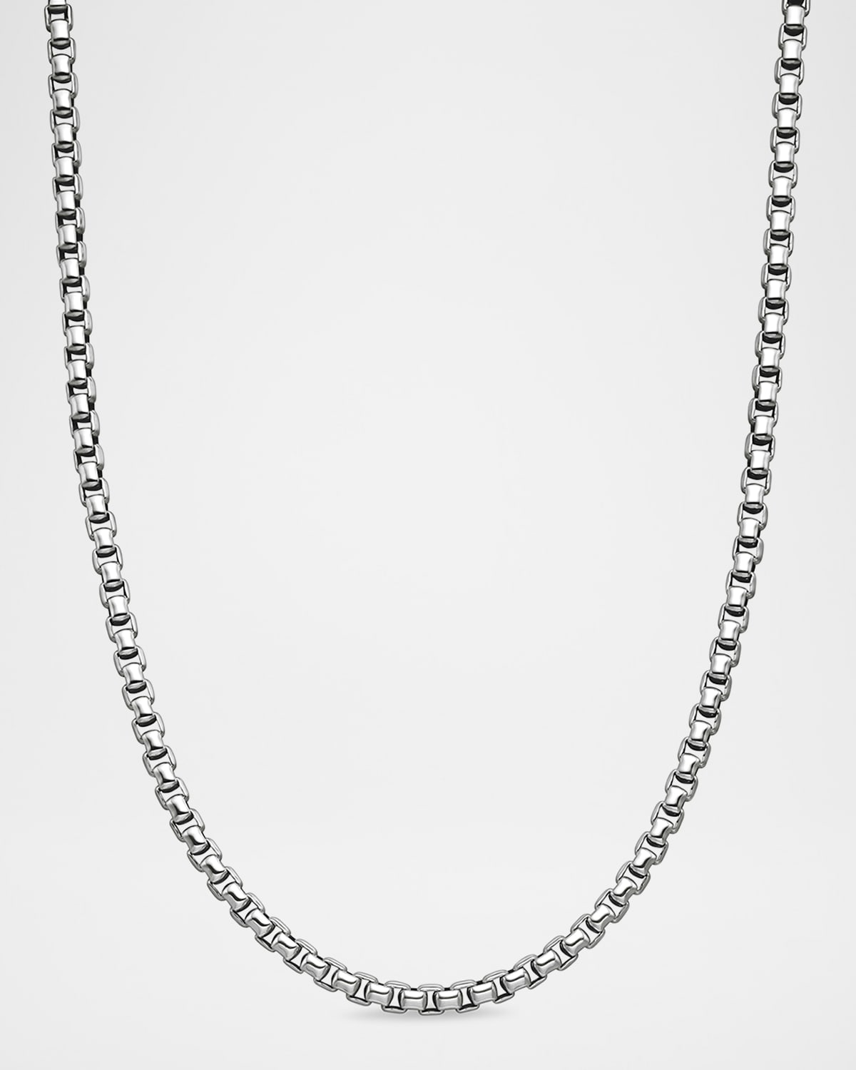 David Yurman Men s Box Chain Necklace in Silver 5.2mm 20
