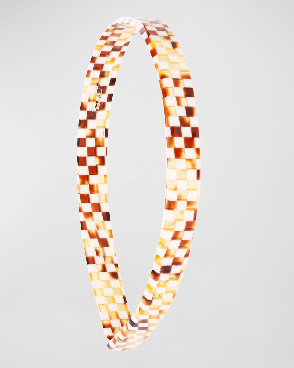 France Luxe Havana Skinny Headband In Damier