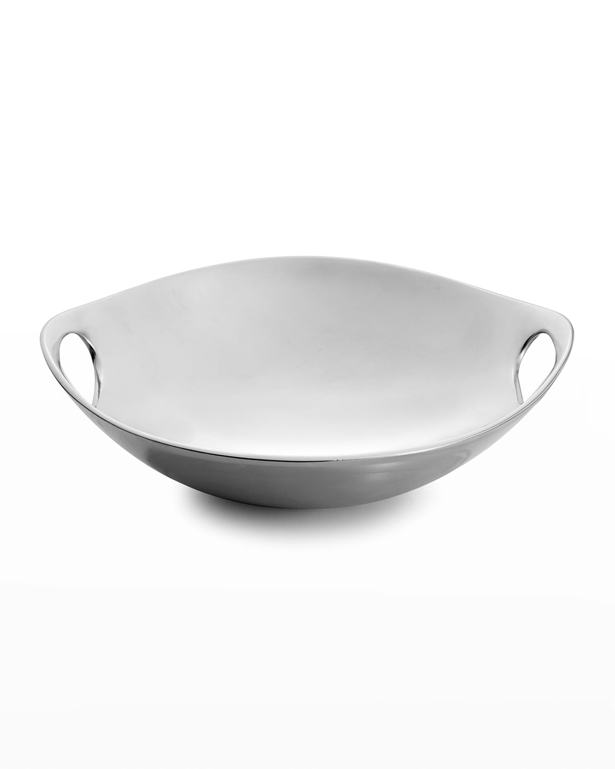 Shop Nambe Handled Bowl In Silver