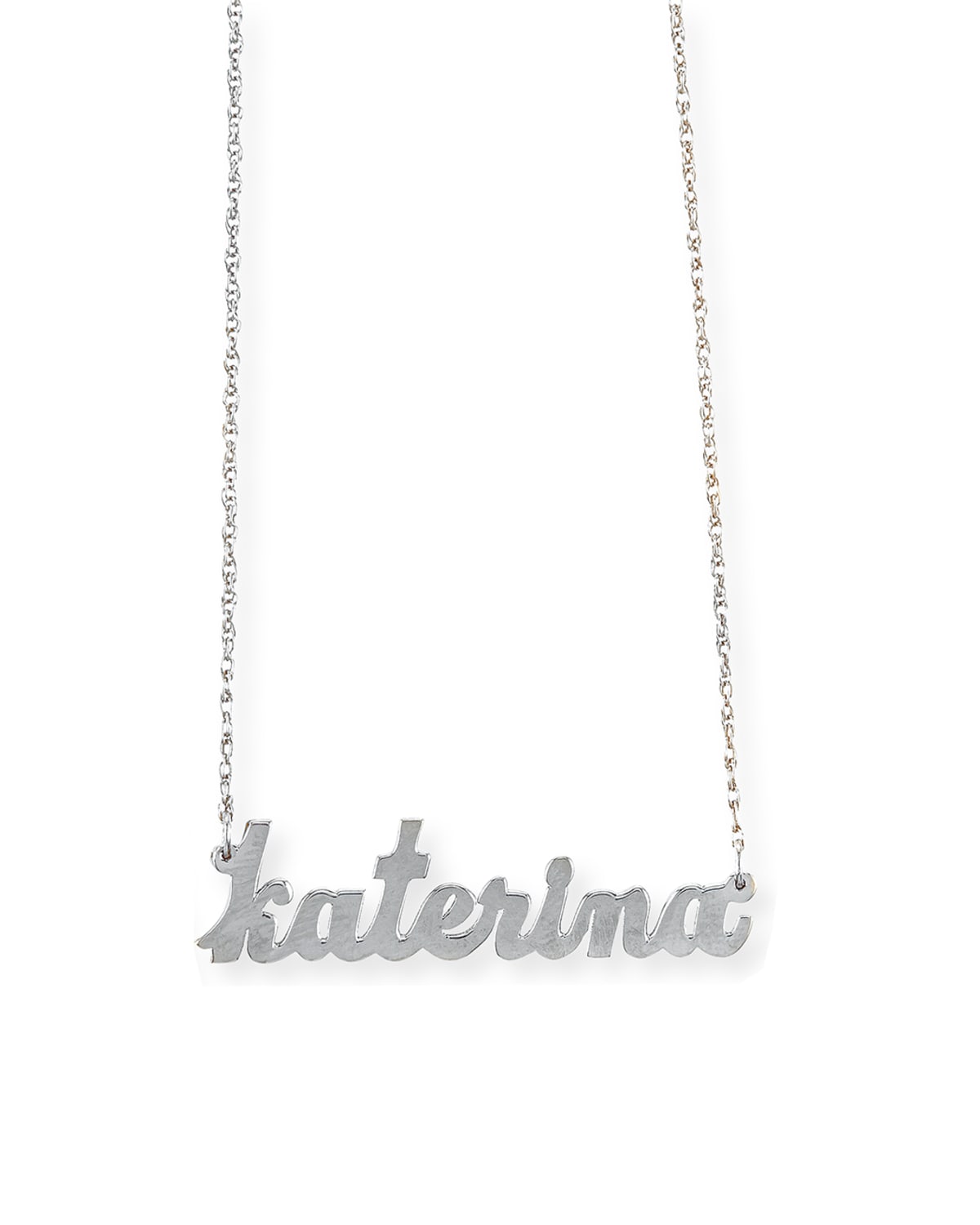 Jennifer Zeuner Serafina Personalized Mini Nameplate Necklace