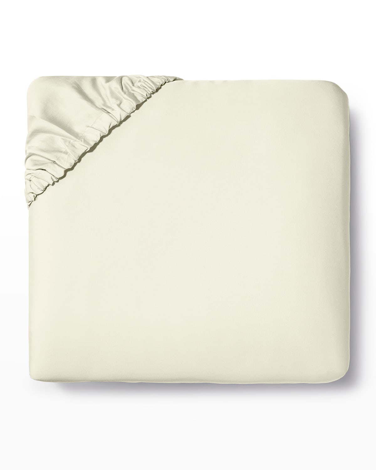 Shop Sferra Fiona Queen Fitted Sheet In Ivory