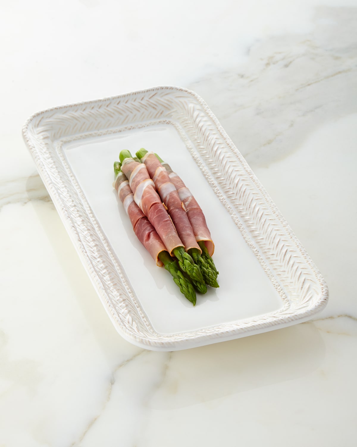Juliska Le Panier Whitewash Hostess Tray - 12.75"