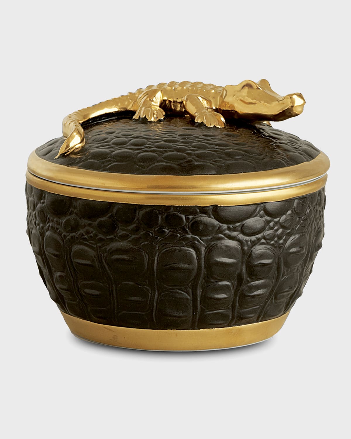 L'objet Gold Crocodile Pink Champagne Scented Candle