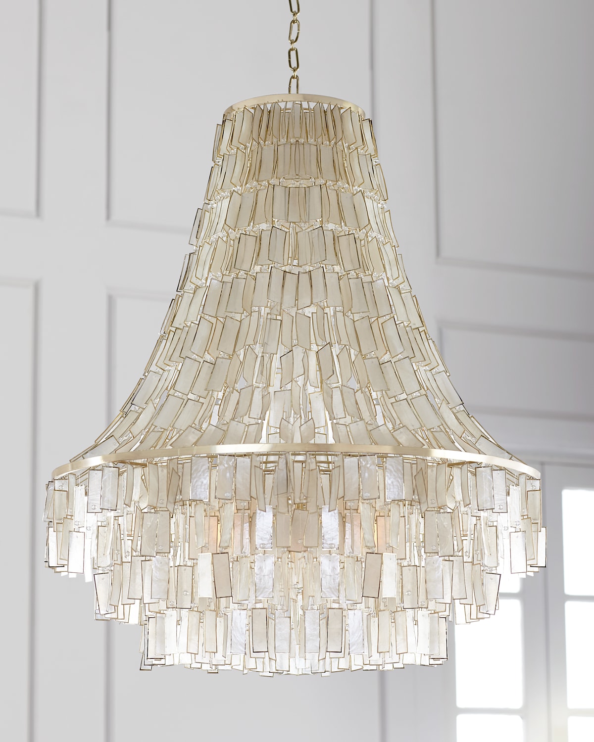 Neiman Marcus Melissa 3-light Chandelier In Neutral