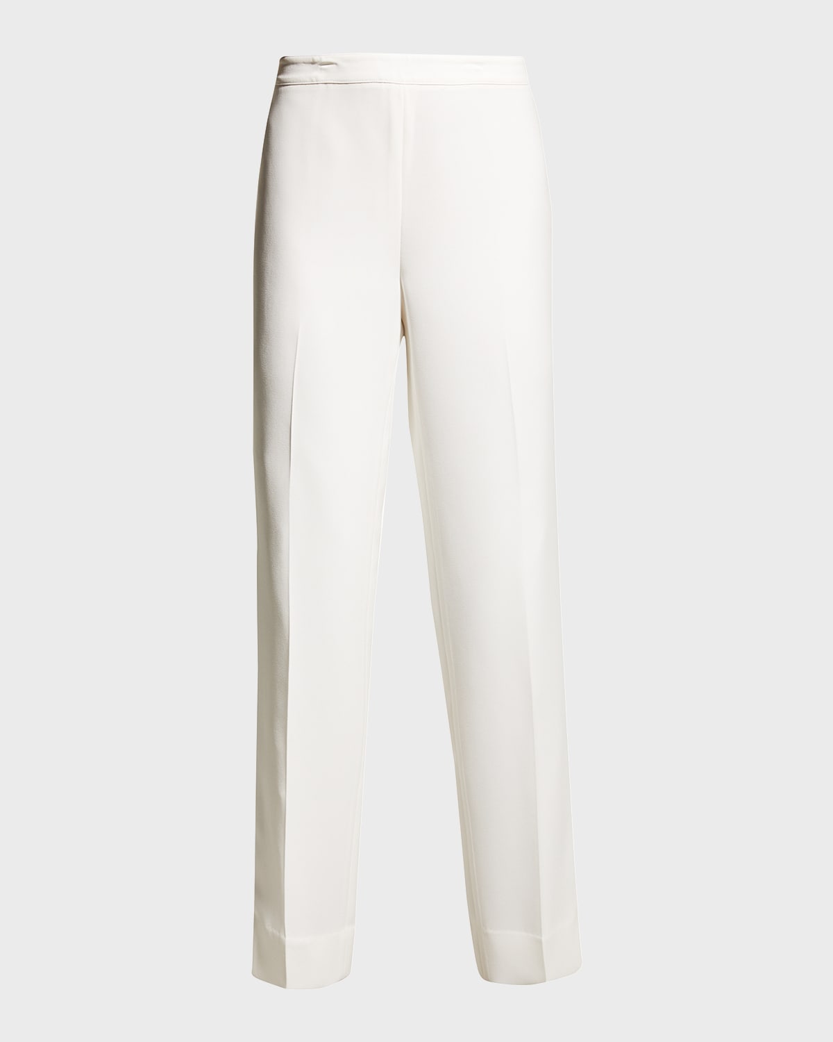 Lafayette 148 Bleecker Slim-leg Pants In Gray