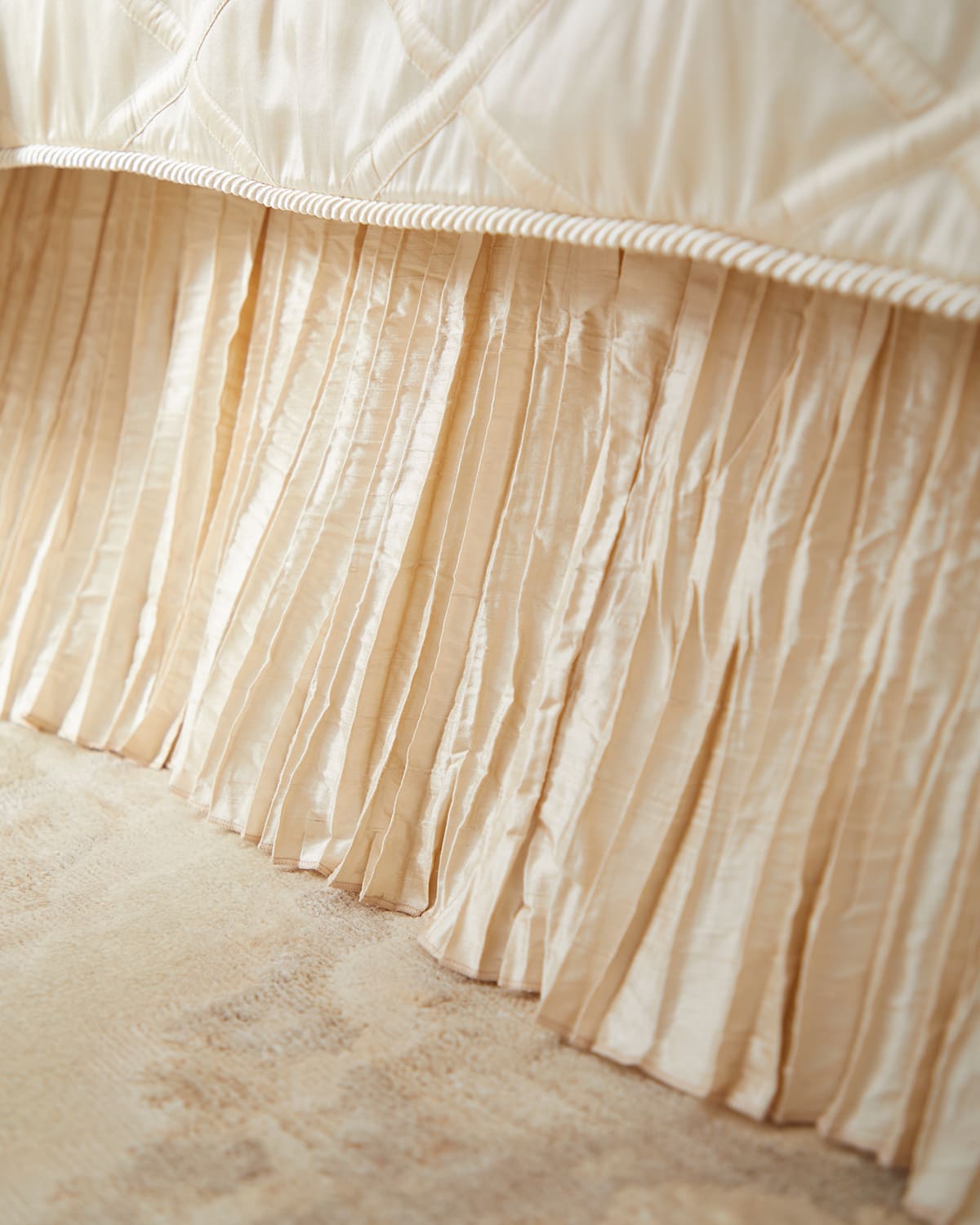 Shop Austin Horn Collection Catherine's Palace Queen Dust Skirt In Cream