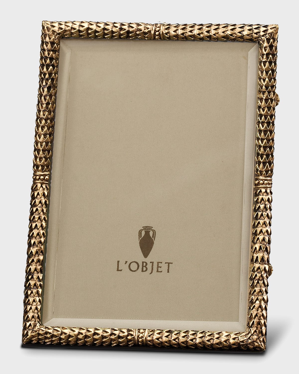 Shop L'objet Scales 24k Gold-plated Picture Frame, 4 X 6 In Multi