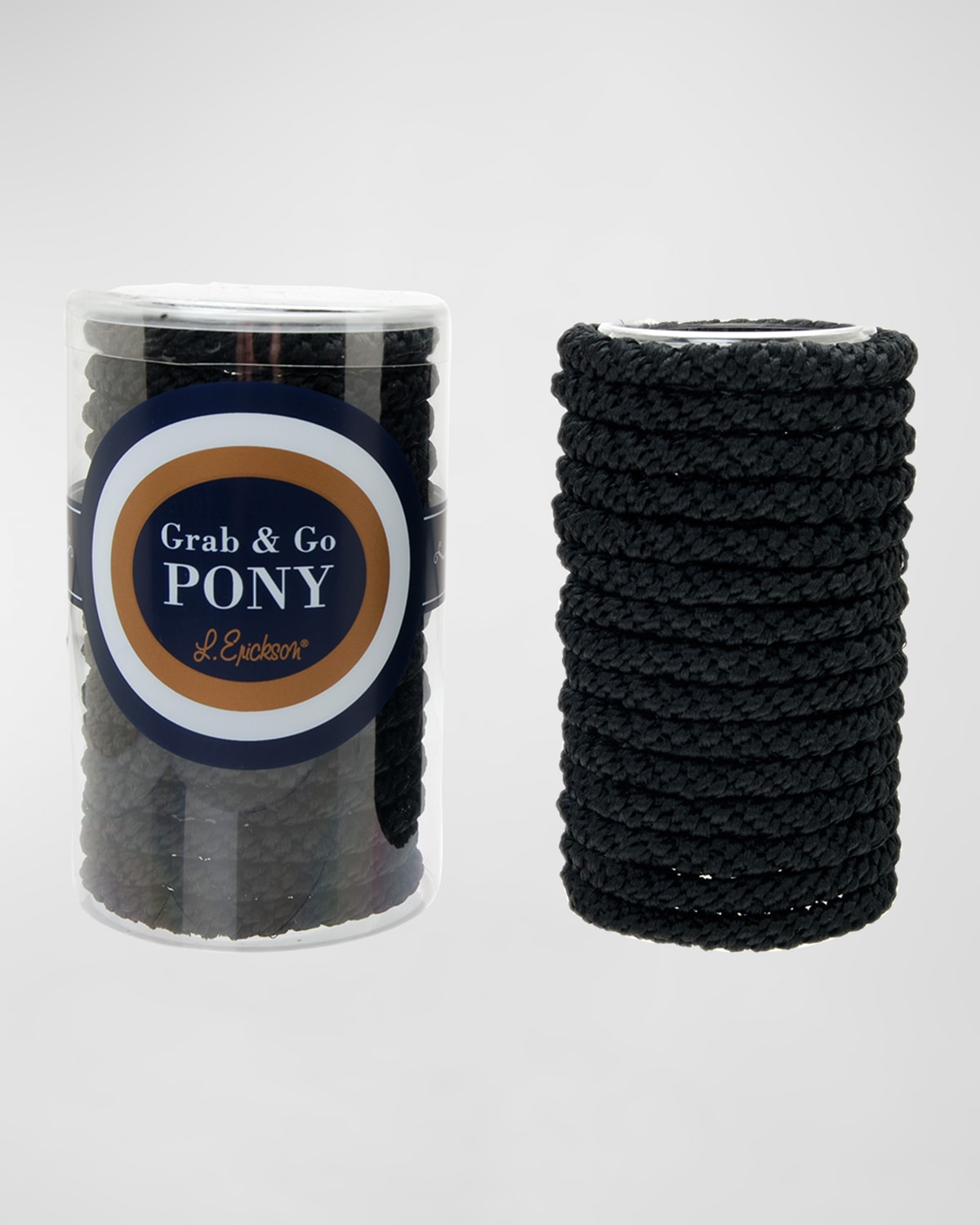 The Finest Accessories Grab & Go Pony Tube, Set Of 15 In Black