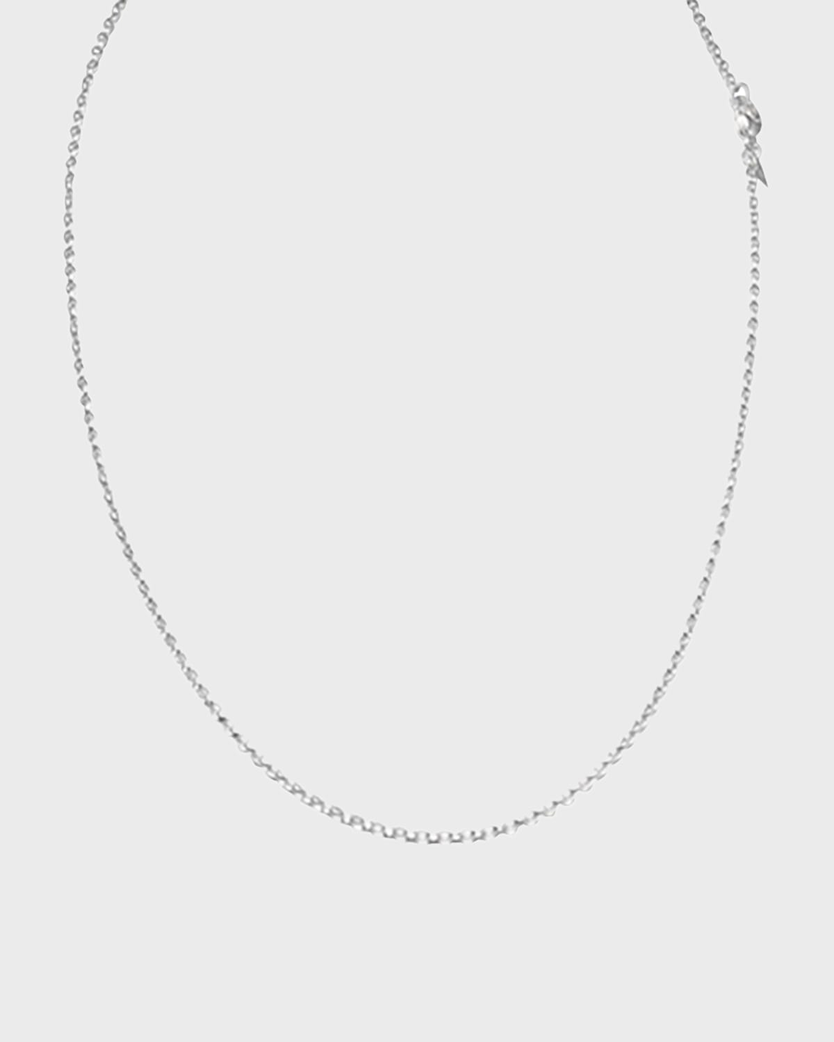 18k White Gold Chain Necklace