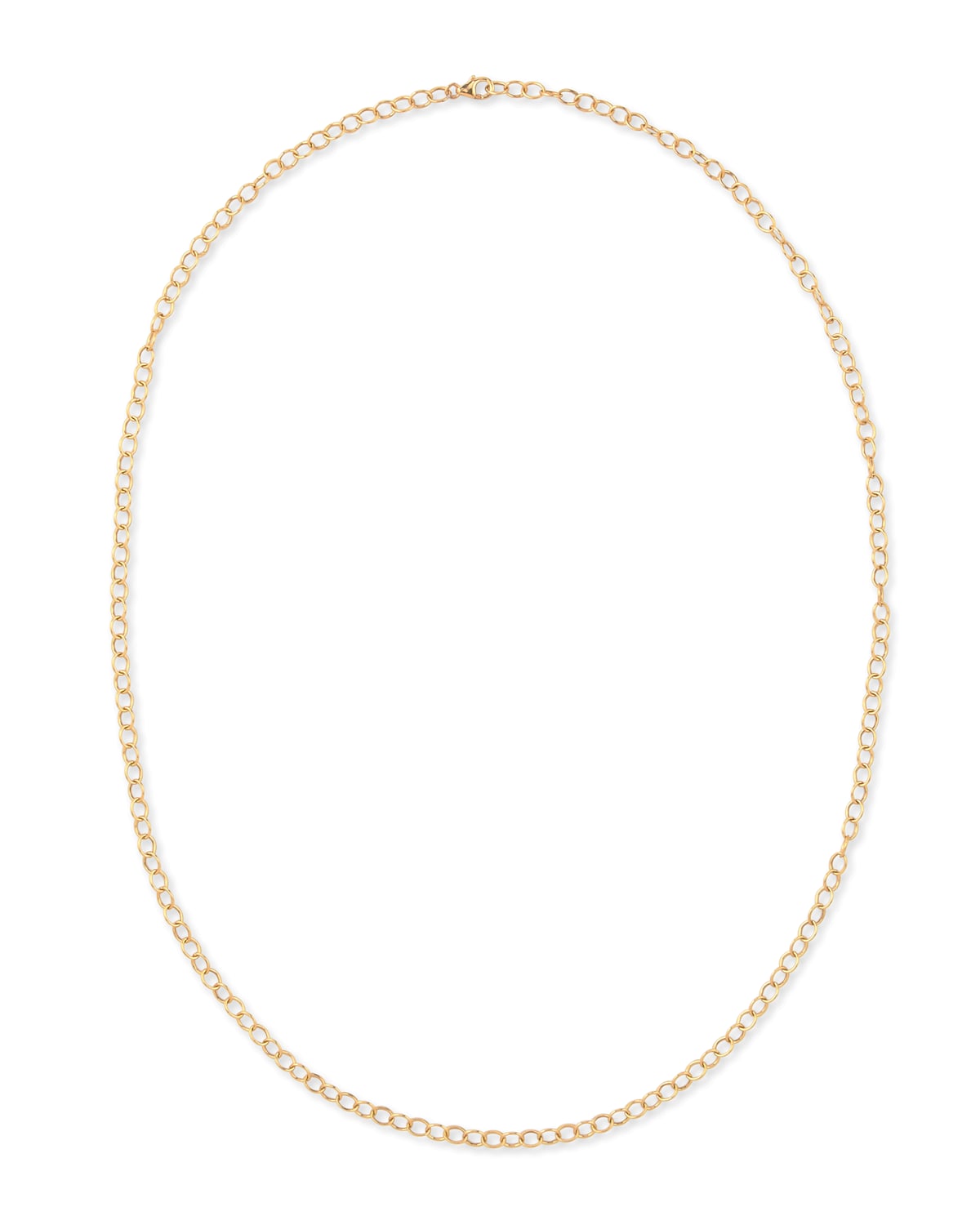 18k Yellow Gold Oval-Link Chain Necklace
