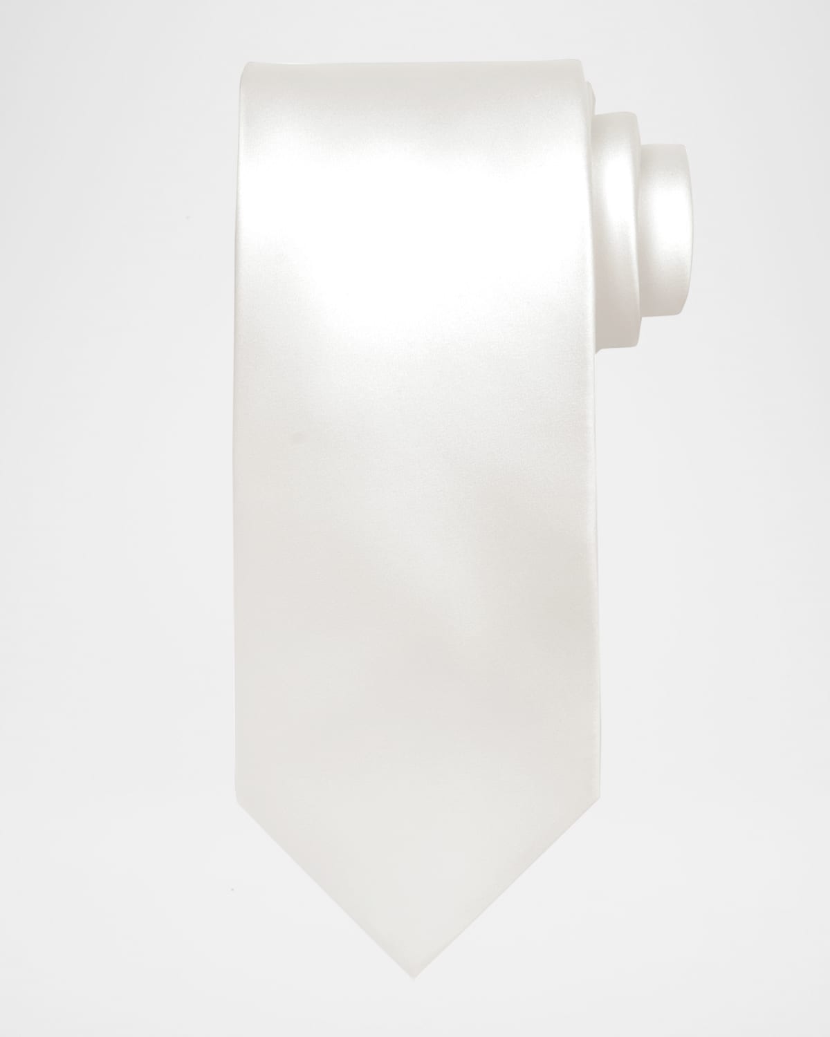 Solid Silk Satin Tie