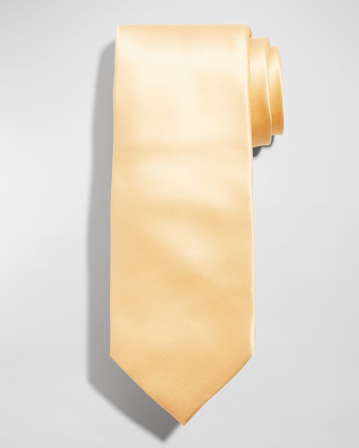 Solid Silk Satin Tie